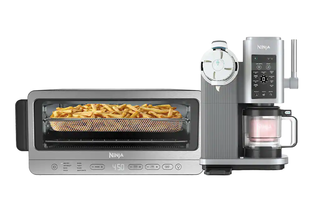Toaster oven, ice cream maker