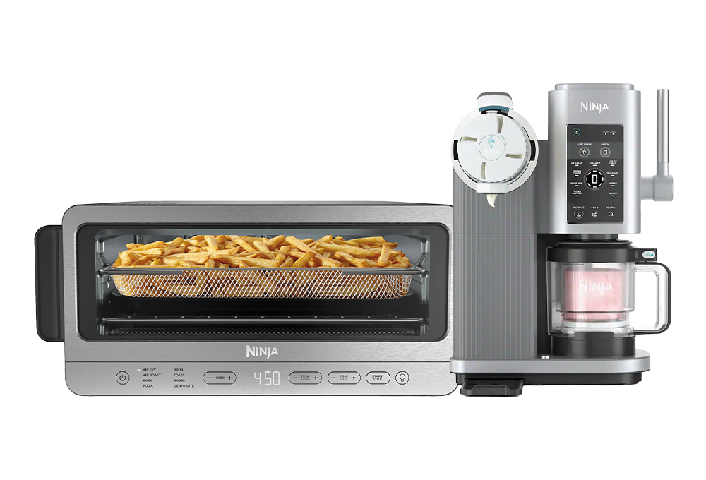 Toaster oven, ice cream maker