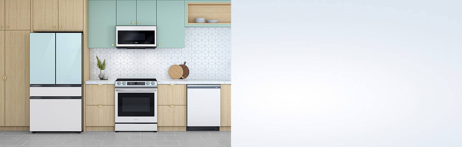 Appliances in kitchen