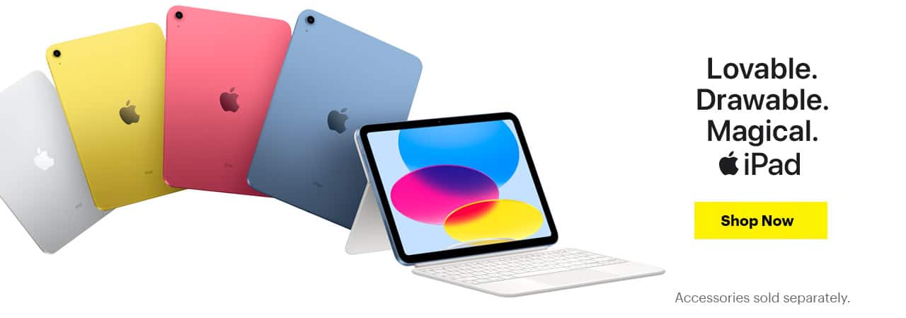 Lovable. Drawable. Magical. iPad. Pre-order. Accessories sold separately.
