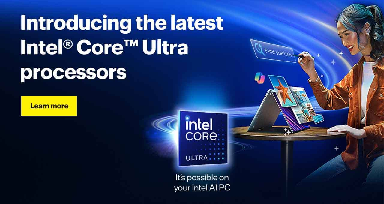 Introducing the latest Intel® Core Ultra processors. It's possible on your Intel AI PC.