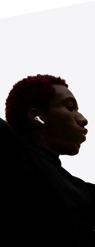 AirPods Pro 3 inserted in the ear of a dancer