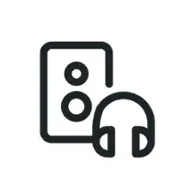 Speaker and headphone icon