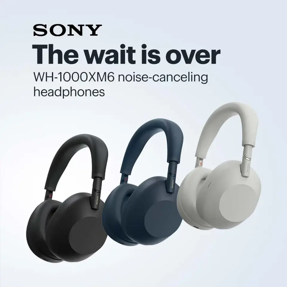 The wait is over. WH-1000XM6 noise-canceling headphones.