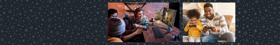 People playing computer and video games