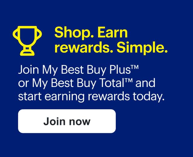Shop. Earn rewards. Simple. Join My Best Buy Plus or My Best Buy Total and start earning rewards today. 