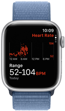 Apple Watch Series 9 showing the Heart Rate app