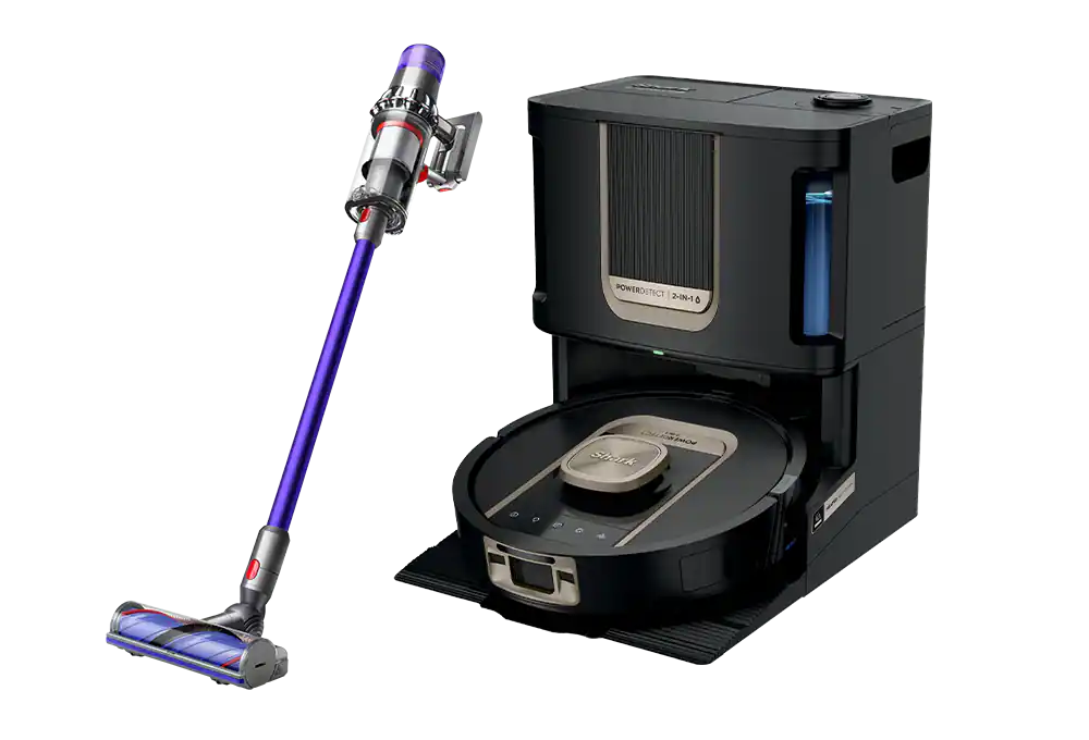 Cordless vacuum, robot vacuum