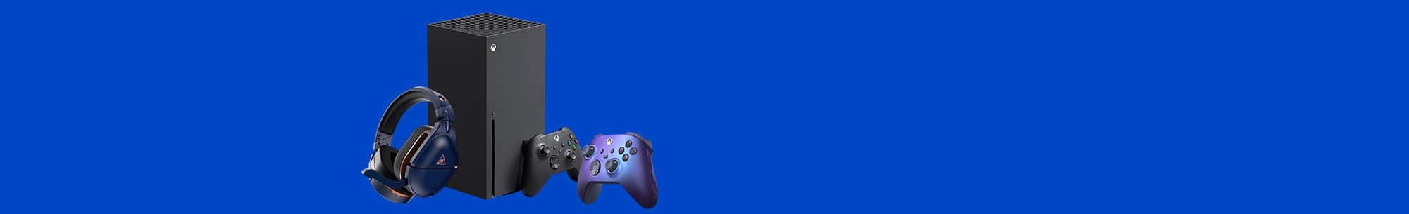 Video game console, controller and headset