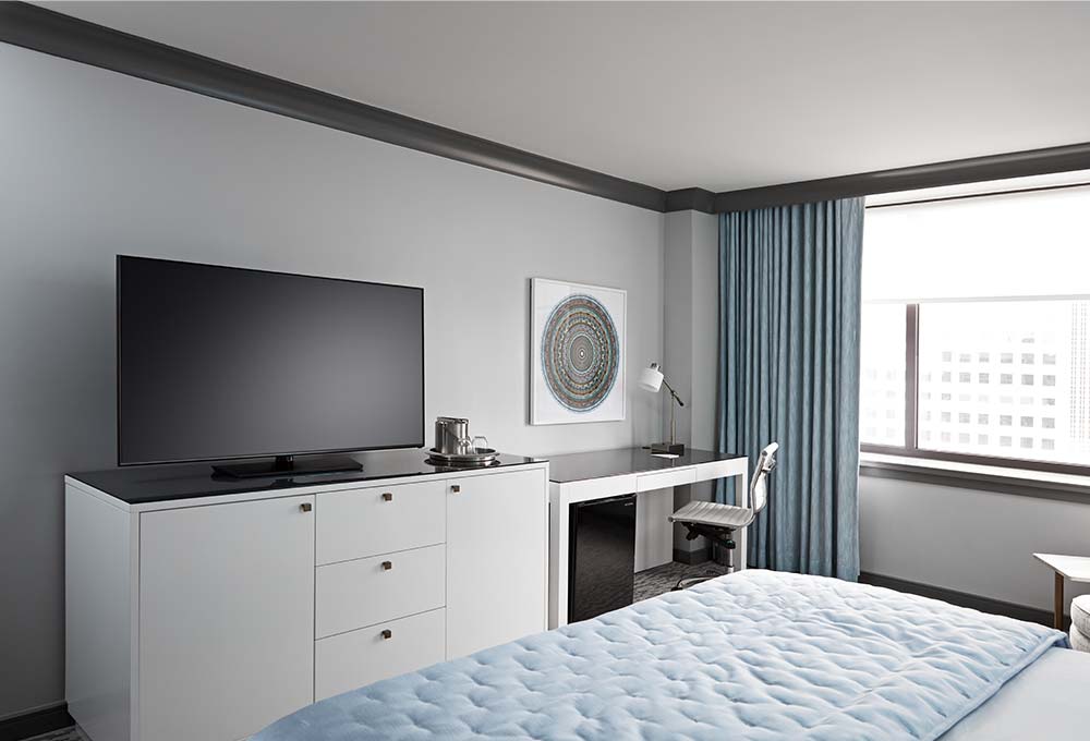 Hotel room and hospitality TV
