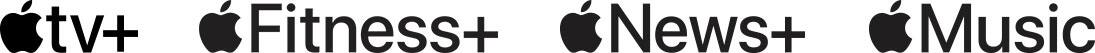 Apple TV+, Apple Fitness+, Apple News+ and Apple Music