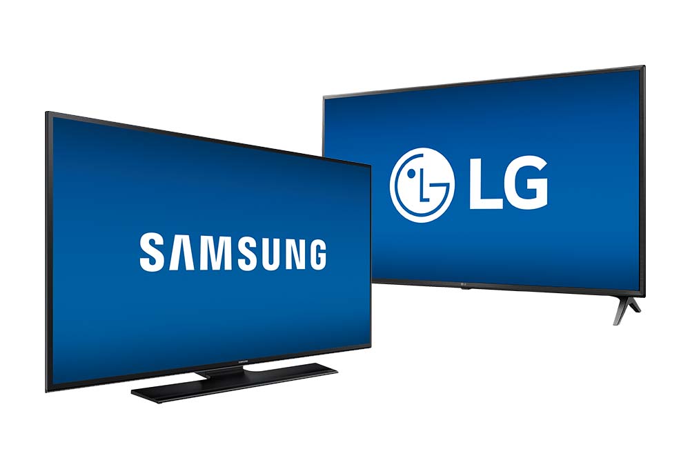 Samsung and LG logos