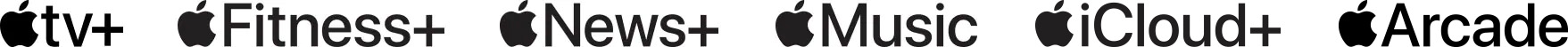 Apple TV+, Apple Fitness+, Apple News+ and Apple Music