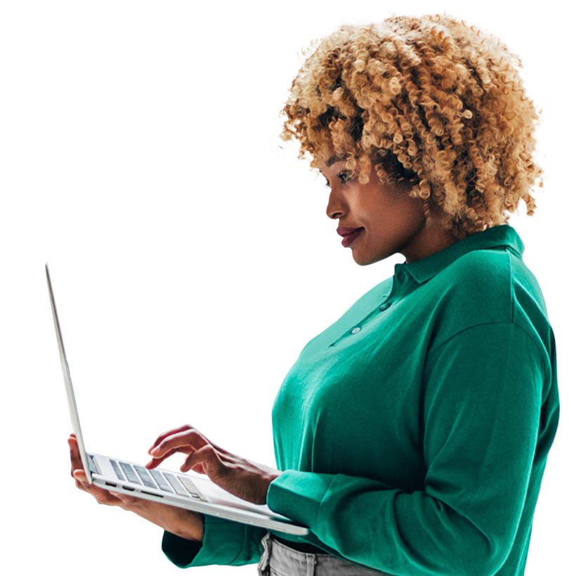 person on laptop