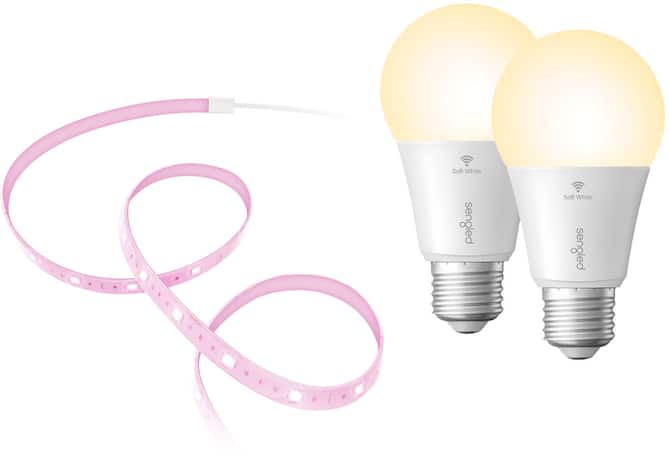 Light strip, smart bulbs