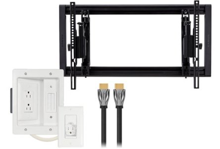 TV mount, HDMI cable and concealment kit