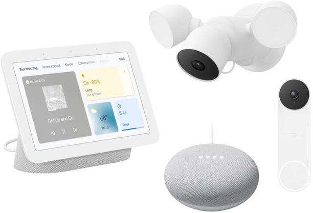 Security camera, video doorbell, smart speaker and smart display
