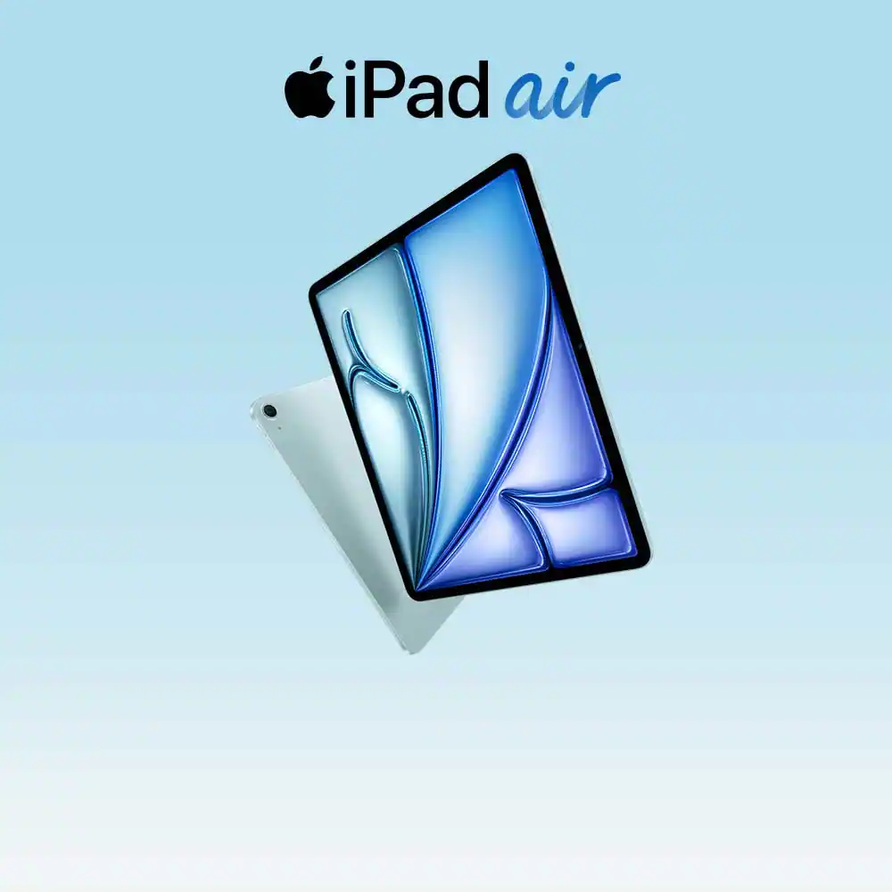 iPad Air, whoosh. Now supercharged by M4. Starting at $249 with qualifying trade-in. Pre-orders start Wednesday at 9:15 a.m. (ET). Terms and conditions apply.