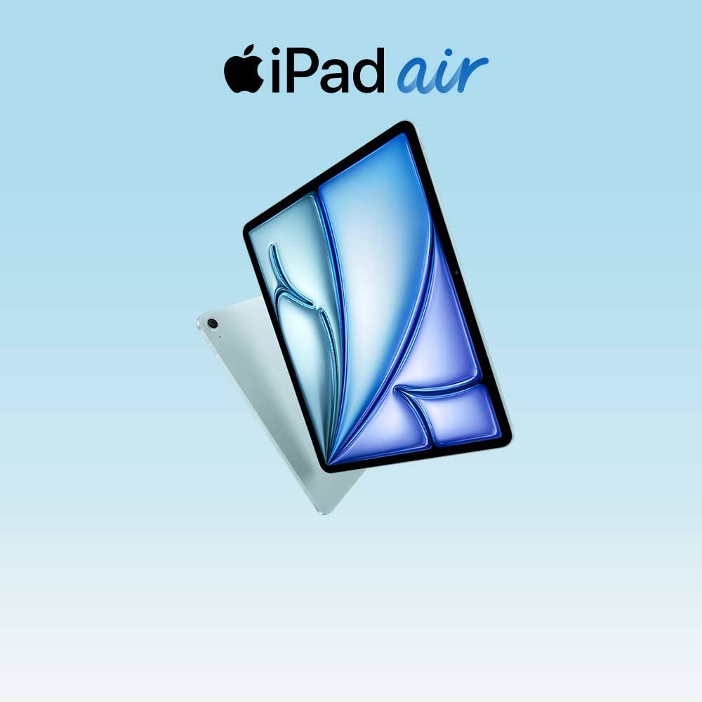 iPad Air, whoosh. Now supercharged by M4. Starting at $249 with qualifying trade-in. Pre-orders start Wednesday at 9:15 a.m. (ET). Terms and conditions apply.