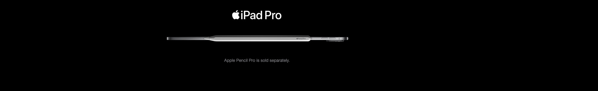 iPad Pro. Apple Pencil Pro is sold separately.