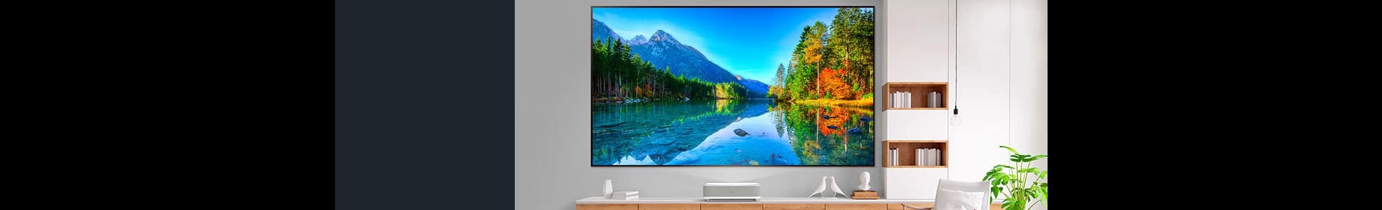 Projector in a home theater space