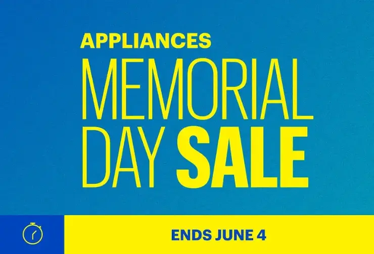 Appliance Memorial Day Sale Ends June 4