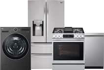 Range, refrigerator, washer, microwave, dishwasher