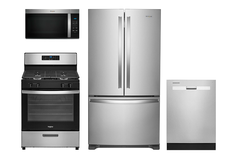 Microwave, range, dishwashers, refrigerator