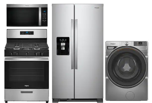 Microwave, dishwasher, refrigerator, range
