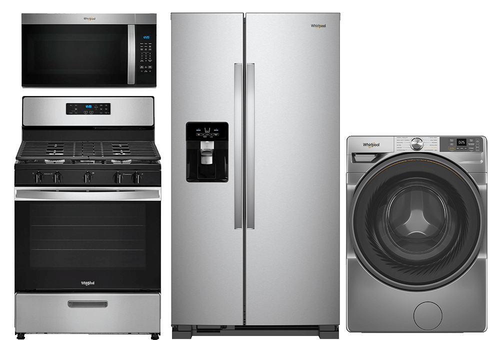Microwave, dishwasher, refrigerator, range