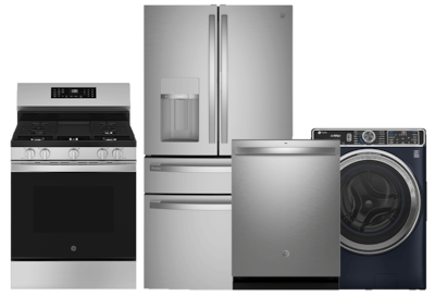 Refrigerator, range, dishwasher, washer