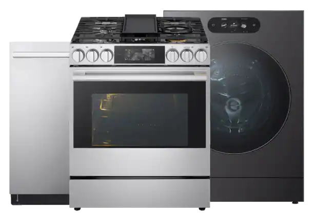 Washer, dishwasher, range