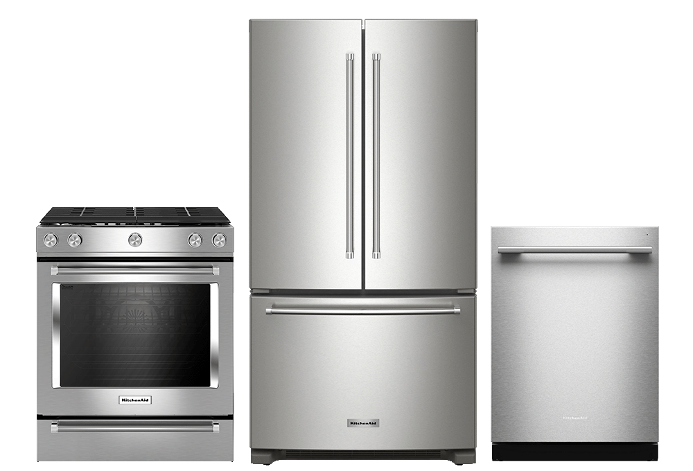 Range, Refrigerator, Dishwasher