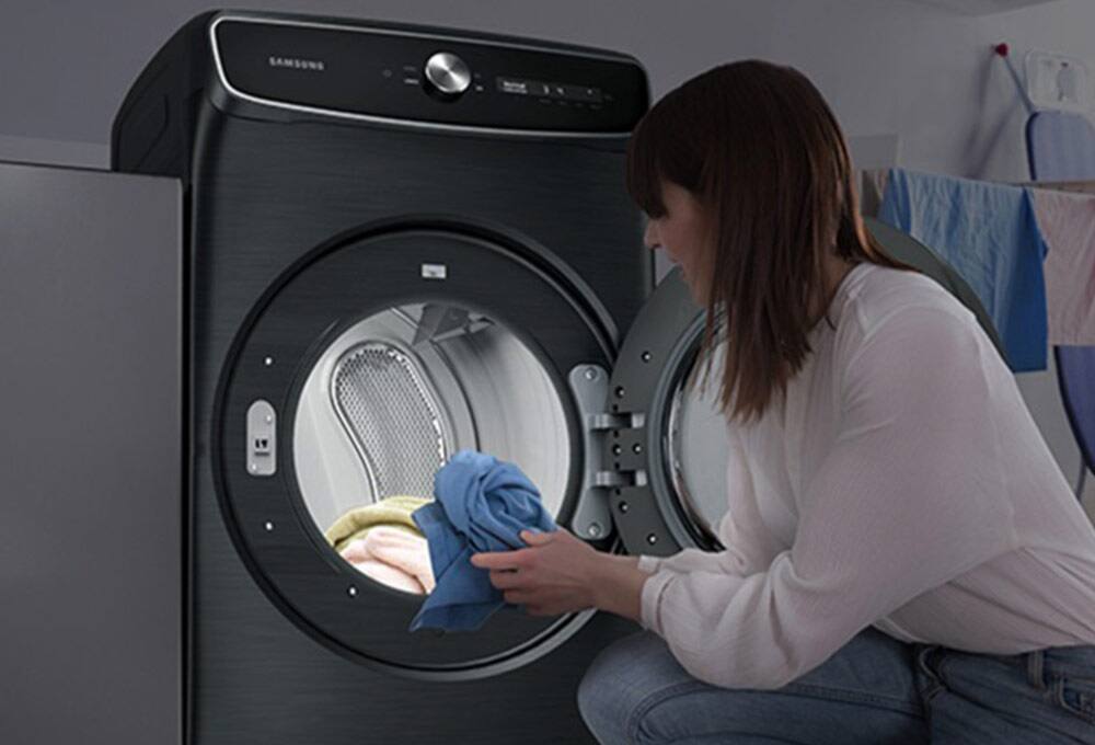 Person doing laundry