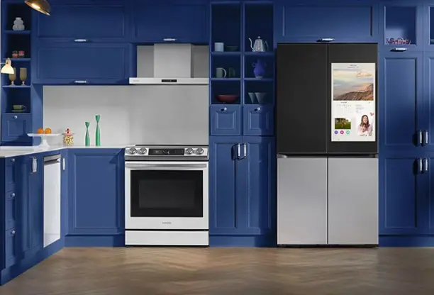 Navy blue kitchen