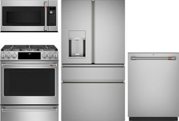 Refrigerator, dishwasher, range and microwave
