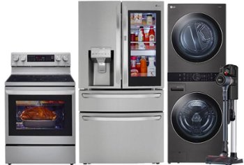 Refrigerator, range, washer, dryer and vacuum