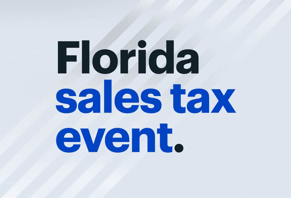 Florida sales tax event.