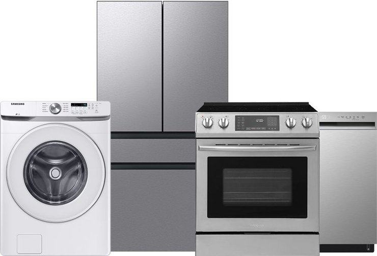 Dishwasher, range, washer, refrigerator