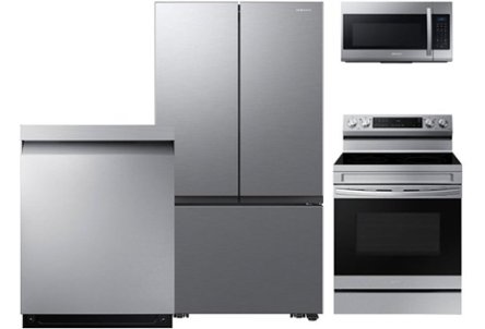 Dishwasher, microwave, range, refrigerator