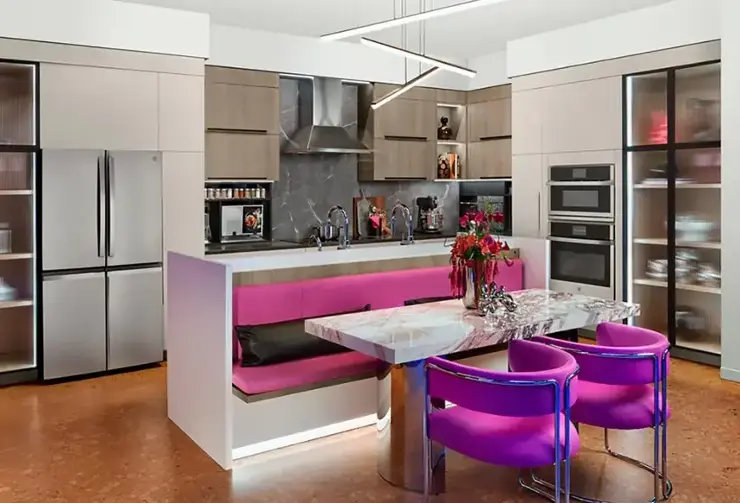 Kitchen with center island