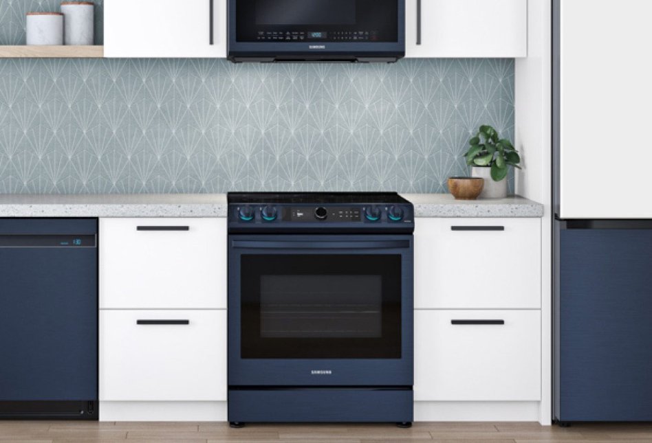 Range in kitchen