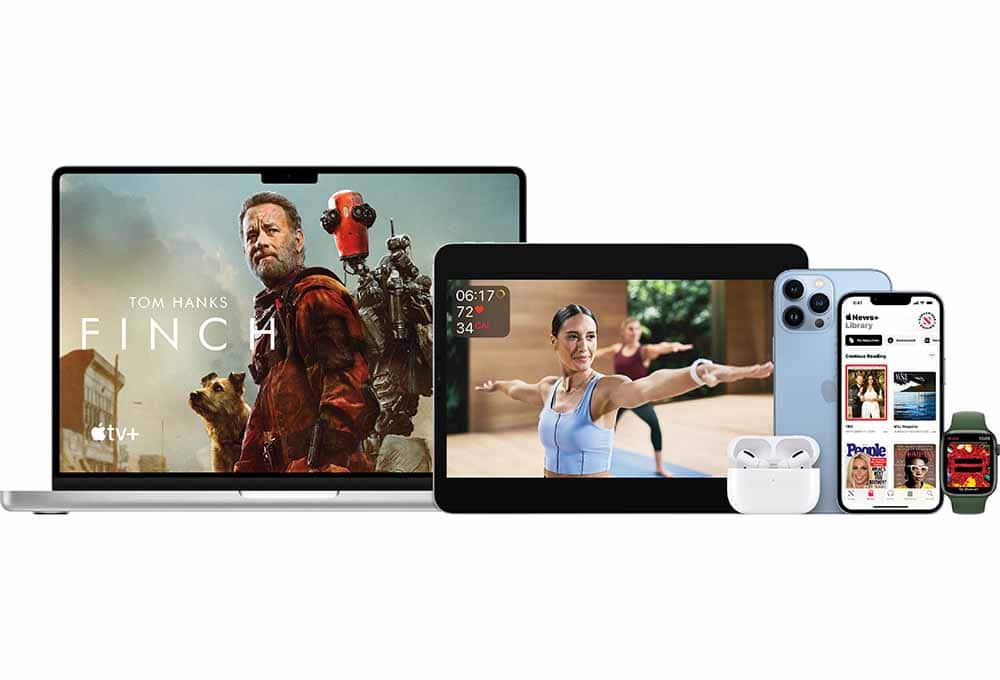 Apple Music, Apple News+, Apple Fitness+, Apple TV+