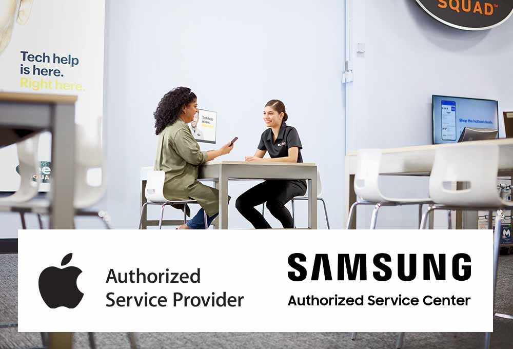Apple Authorized Service Provider. Samsung Authorized Service Provider. 