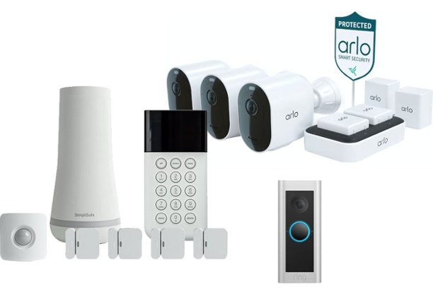 Home security system, security cameras and video doorbell