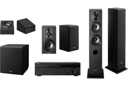 Speakers and a receiver