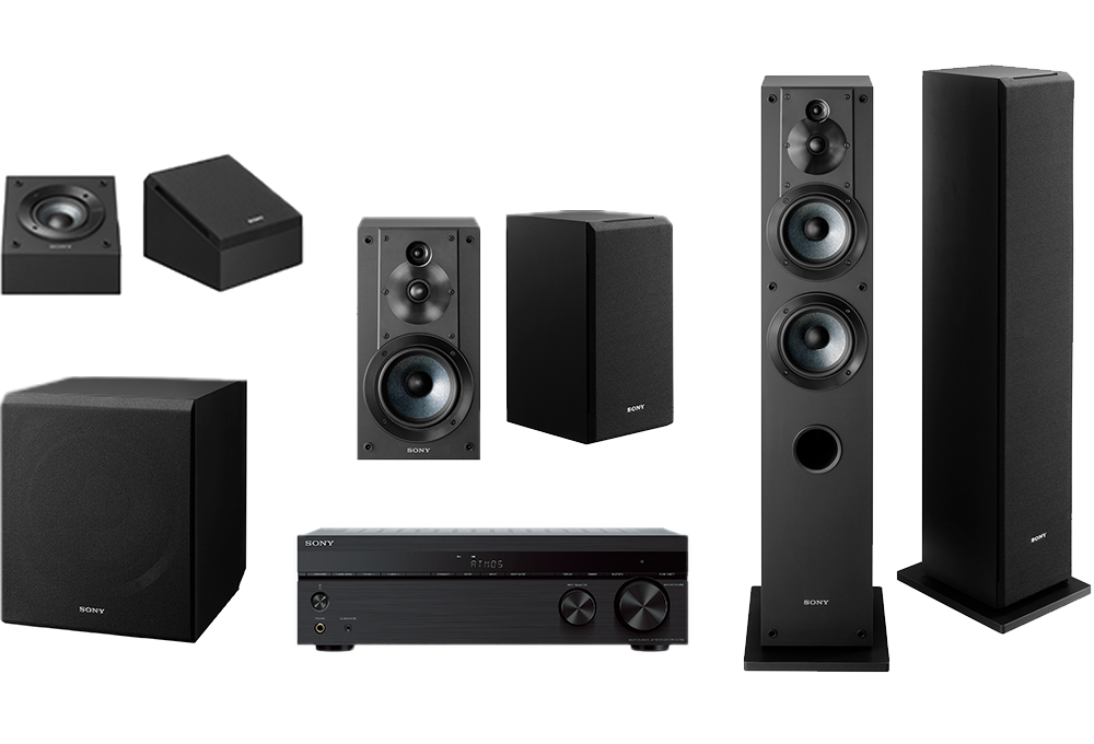 Speakers and a receiver