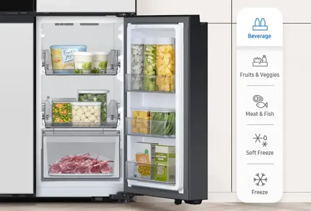 Open refrigerator