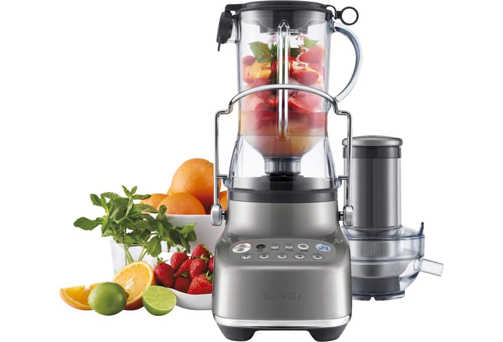 Blender with fruits