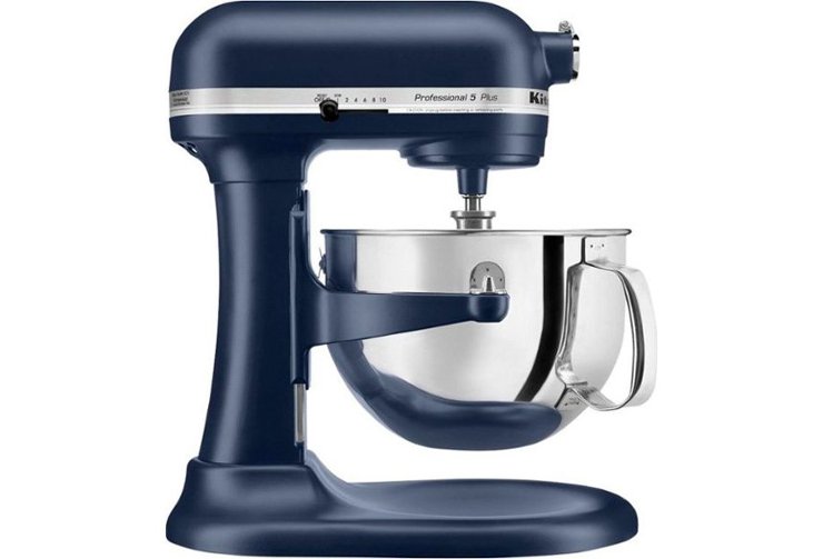 Navy stand mixer with bowl